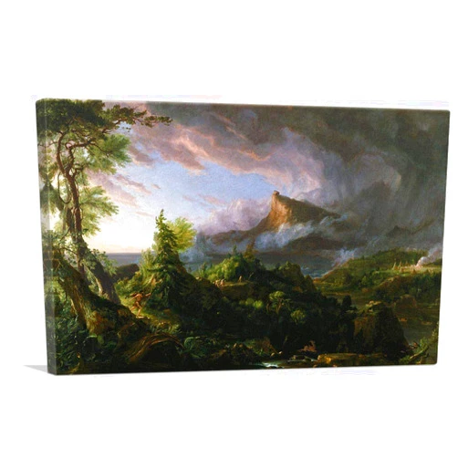 ARTCANVAS The Course Of Empire The Savage State 1836 Canvas Art Print Stretched Framed Painting Picture Poster Giclee Wall Decor by Thomas Cole - 18