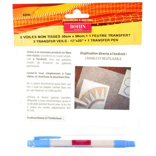 Bohin Transfer Veil & Pen Set