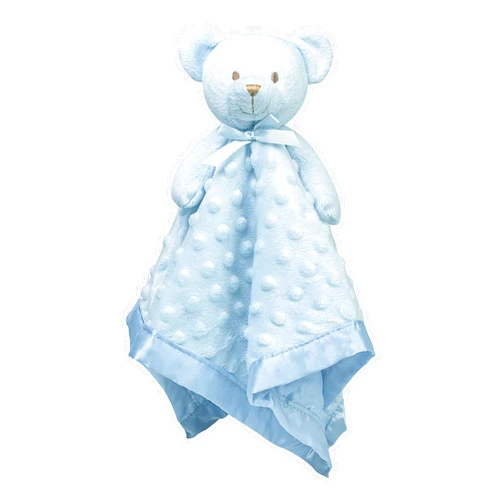 Pro Goleem Teddy Bear Lovey Baby Security Blanket for Boys and Girls Unisex Soft Lovie Baby Gifts for Newborn Toddler Snuggle Toy Stuffed Animal Blue 16 Inch