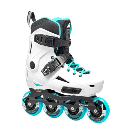Rollerblade Lightning Women's Urban Inline Skate, White and Aqua