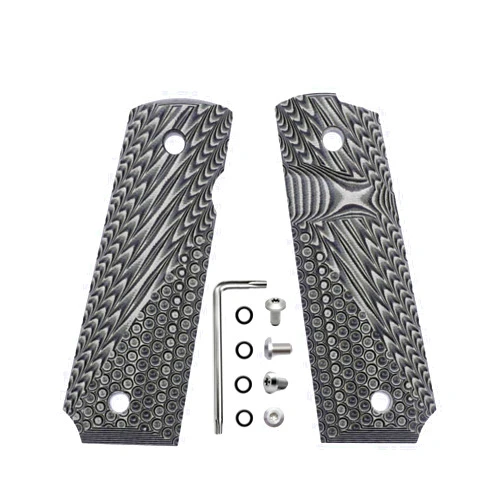 BESTWEST 1911 G10 Grips, Full Size (Government/Commander) - Ambi Safety Cut - OPS Texture 8 Colors
