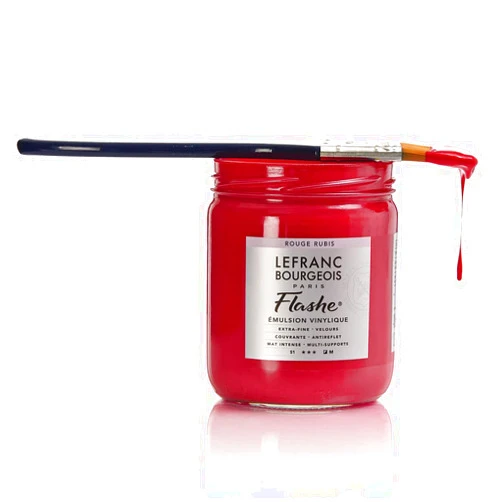Lefranc Bourgeois Lefranc & Bourgeois - Flashe Matte Artist's Color - 125ml Jar - Brilliant Orange Permanent