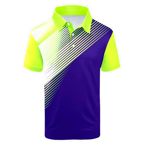 SCODI Mens Golf Shirt Moisture Wicking Performance Sport Short Sleeve Print Golf Polo Shirts for Men
