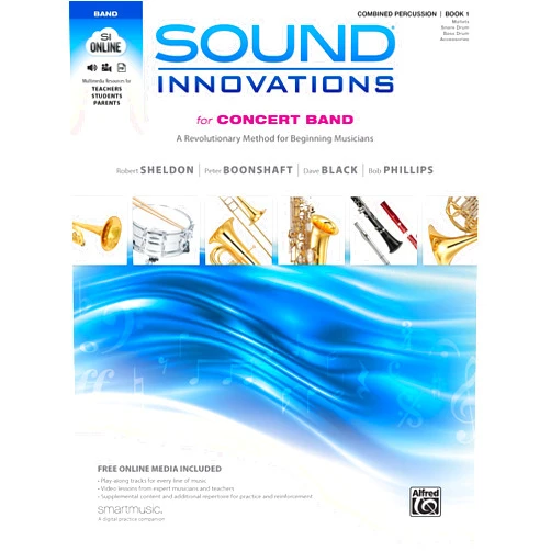Robert Sheldon,Peter Boonshaft,Dave Black,Bob Phillips Sound Innovations for Concert Band, Bk 1: A Revolutionary Method for Beginning Musicians (Combined Percussion), Book & Online Media