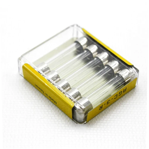 Cooper AGC-3 Buss Fuse - 3A Glass Fast Acting - 1-1/4 in. (5 Pack) Cooper Bussmann