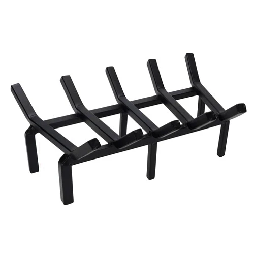 TwentyNext 17 Inch Fireplace Grate Heavy Duty Solid Steel Fire Grate for Fire Pit Wood Log Rack Stove Firewood Holder for Indoor Hearth Outdoor Fire Pit Chimney Hearth Kindling Tool