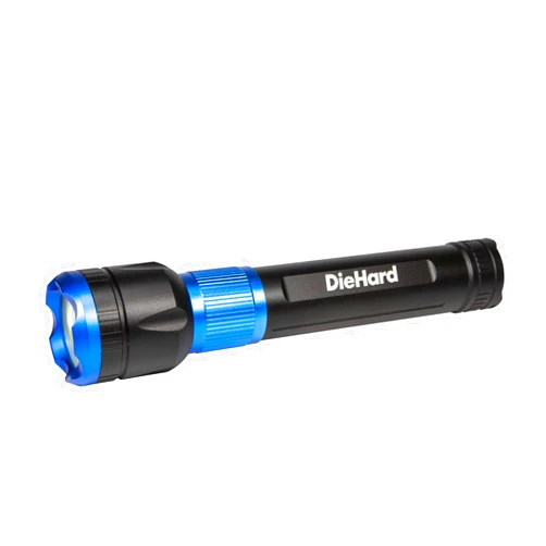 DieHard 41-6646 3,400-Lumen Water-Resistant Aluminum COB LED Rechargeable Flashlight with Power Bank