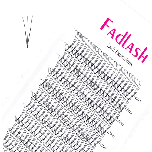 FADLASH Lash Extension 0.07mm 3D Volume Lashes Premade Fans Eyelash Extensions C curl Mix 8-14mm Eyelashes Extension Individual Lashes by FADLASH (3D-0.07-C, 8-14mm Mix)