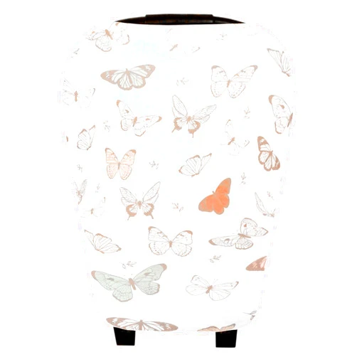 Copper Pearl Baby Car Seat Cover Canopy and Nursing Cover Multi-Use Stretchy 5 in 1 Gift 