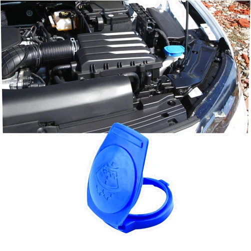 QZTYTY Windshield Wiper Washer Fluid Reservoir Tank Bottle Cap Cover, 3Q0955455 Washer Fluid Cap, Car Accessories Windshield Washer Reservoir Cap Compatible with Porsche Cayenne 2003-2018 (1PCS)