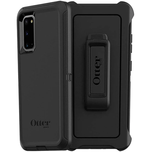 OtterBox Defender Series Screenless Edition Case for Samsung Galaxy S20 & S20 5G (Only) - Holster Clip Included - Non-Retail Packaging - Black