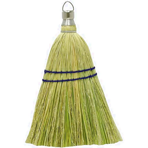 Rocky Mountain Goods Whisk Broom 12” - Heavy Duty Natural Corn Straw with Reinforced Nylon Stitching - Small Whisk for Car, Outdoor, Camping - Sturdy Metal Hang Design