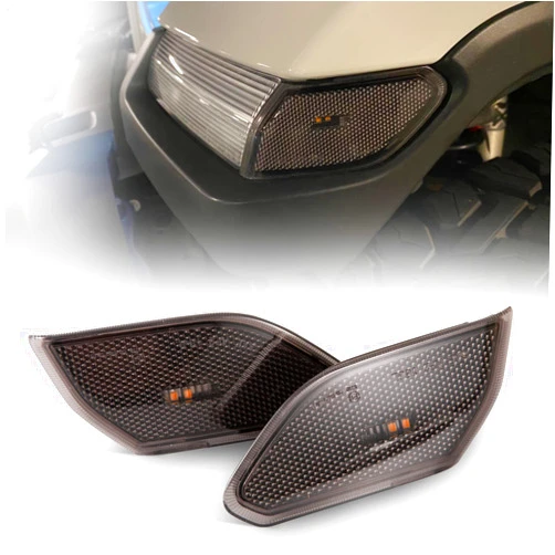 BUNKER INDUST Jeep JL LED Side Marker Lights Fender Flares Light Parking Lamp Compatible for Wrangler 2018 2019 2020 2021 2022 Amber Turn Signal Lights (Smoked Lens)