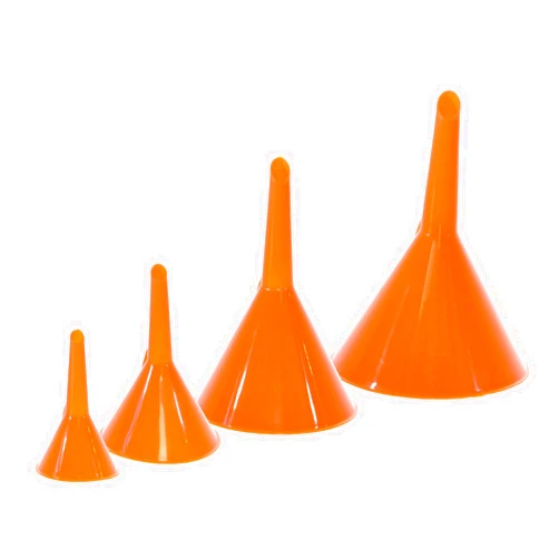Funnels Canning Funnel Majic 4-pieces 4-sizes Plastic Funnel Set for Car Oil, Gas and Fluids