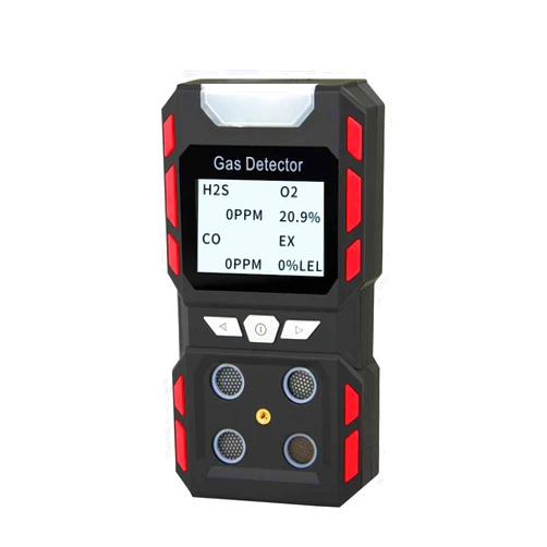 AirRadio 4-Explosive-Gas Detector H2S,O2,CO,EX Gas Sensor Sniffer BX-020 Combustible Gas Detector Tester for Propane/Methane/Natural Gas/Carbon Monoxide/Hydrogen Sulfide, Black