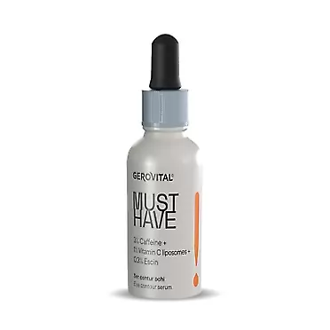Gerovital Must Have, Eye Contour Serum with 3% Caffeine, 1% Vitamin C Liposomes