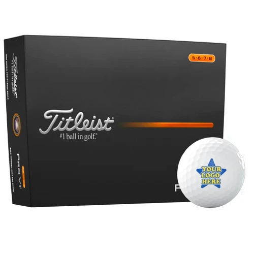 Golfballs.com Titleist Pro V1 High Number Custom Logo Golf Balls - 2025 Model
