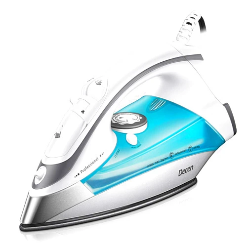 Decen Steam Iron for Clothes,1700W Powerful Steam Anti-Drip, Precise Temp Control, Variable Steam Contro Self-Cleaning Function Travel Iron for Home