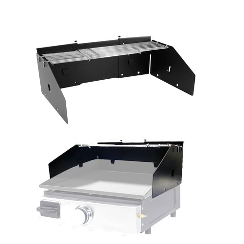 PHYESUVIN Universal Wind Guard and Warming Rack Fit for Griddle Without a Hood from 16