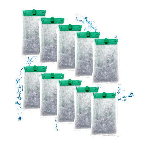 Vonavo 10 Pack Medium Replacement Filter Cartridges for Tetra Whisper Bio-Bag Filters, Compatible with 10i/IQ10/PF10 and ReptoFilter Aquariums