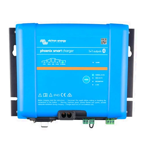 Victron Energy Smart IP43 24-Volt 25AMP 120-240VAC, (1+1) Output Battery Charger with Bluetooth