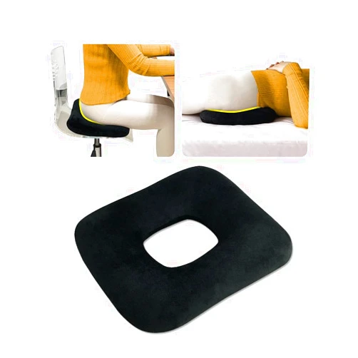 AOSSA Donut Pillow for Tailbone Pain Relief Seat Cushion Hemorrhoid Pillow Postpartum Pregnancy Butt Pillows for Sitting Bed Sore Pressure Ulcer Post Surgery Orthopedic Chair Cushion with Hole
