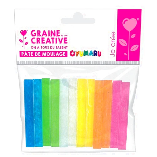 GRAINE CREATIVE Graine Créative 12 Oyumaru breads - Fluo