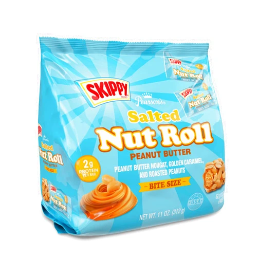 Pearson's SKIPPY® Peanut Butter Salted Nut Roll | Peanut, Caramel, Peanut Butter Candy | 11 oz. Bag |Bulk, Individually Wrapped
