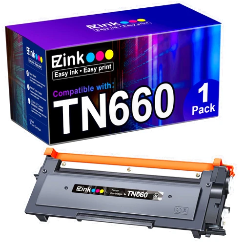 E-Z Ink Compatible Toner Cartridge Replacement for Brother TN660 TN630 High Yield to use with HL-L2300D HL-L2380DW HL-L2320D DCP-L2540DW HL-L2340DW HL-L2360DW MFC-L2720DW Printer (Black)