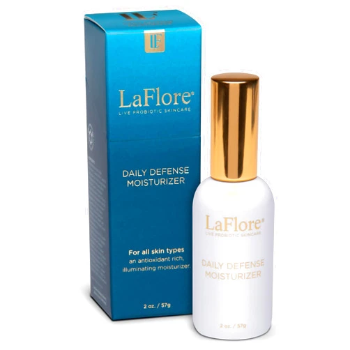 LaFlore Daily Defense Moisturizer - Volumizing Probiotic Face Cream to Hydrate and Brighten Skin - Antioxidant, Anti-Inflammatory, Immune-Boosting - Vegan, Cruelty-Free, & for All Skin Types