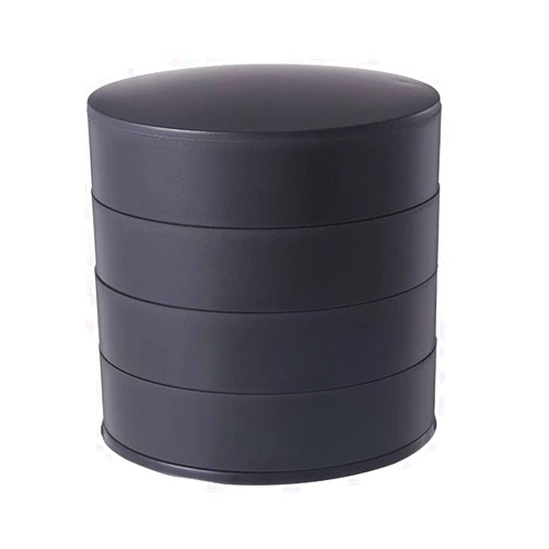 EKBBBYE Four-Layer Jewelry Box Jewelry Storage Box 360 Degree Rotating Earrings Ring Storage Box with Mirror Makeup Box
