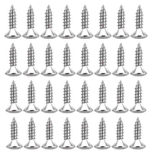 Styquenzer 50 Pack Electric Guitar Bass Pickguard Screws 3mm Pick Guards Scratch Plate Mounting Screws, Bass Pickguard Screw Set for Fender Strat ST Tele TL Stratocaster Telecaster Gibson Les Paul SG Guitar