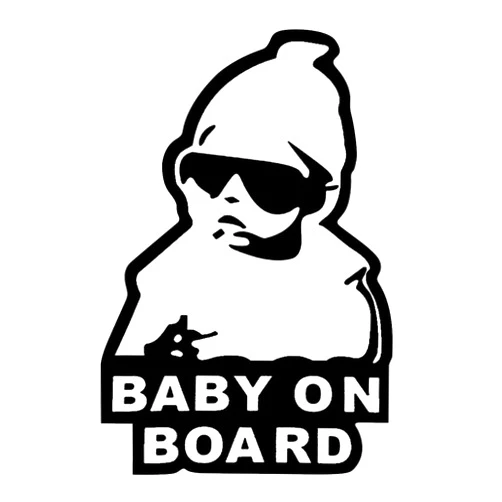KITUREK Baby on Board Sticker for Car, Funny Baby Safety Car Signs, Adhesive/Removable/Reflective/Waterproof, Cute Safety Caution Decal, No Need for Magnet or Suction Cup (1PC)