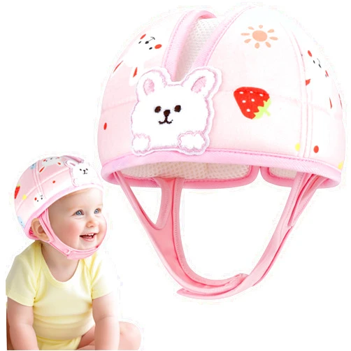 Accmor Baby Head Protector, Cute Baby Safety Helmet for Crawling Walking Running, Infant Headguard Soft Cushion Lightweight Breathable Protective Caps, Anti-Collision Toddler Helmets for 6m-24m Girls