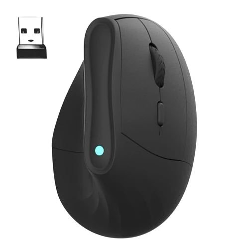 Eirix Wireless Ergonomic Vertical Mouse: Rechargeable Computer Mice with 2.4G BT Mode Connect,Carpal Tunnel Mouse for Right Hand,Compatible with Windows MAC OS