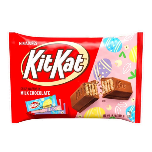 KIT KAT Miniatures Milk Chocolate Wafer, Easter Basket Easter Candy Bag, 17.1 oz