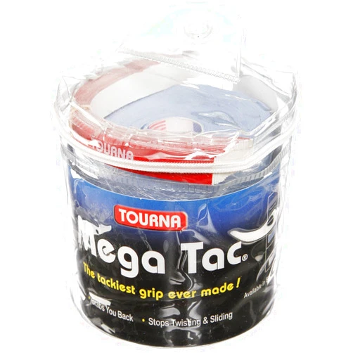 Tourna Mega Tac Extra Tacky Overgrip, 30-Pack