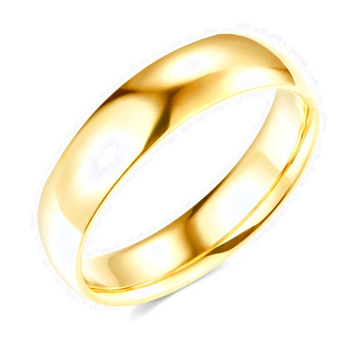 GM Wedding Collection 14k Yellow or White Gold 5mm Comfort FIT Plain Wedding Band