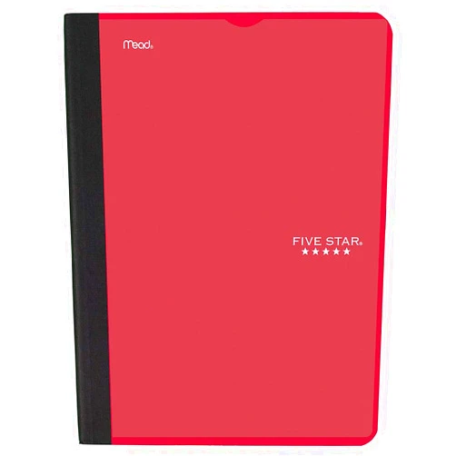 Five Star Interactive Notetaking Composition Book, 1 Subject, College Ruled Composition Notebook, 100 Sheets, 11