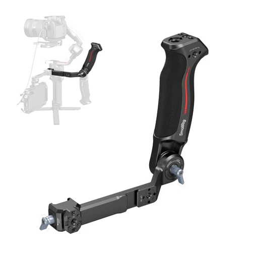 SmallRig Sling Handle Gimbal Handgrip for DJI RS 2 / RSC 2 / RS 3 / RS 3 Pro/RS 3 Mini/RS 4 / RS 4 Pro/RS 4 Mini/RS 5, Adjustable Gip for Low Angle Shots, w/QD Socket