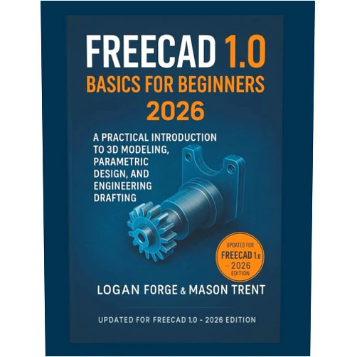 By Logan Forge (Author), Mason Trent (Author) FreeCAD 1.0 Basics for Beginners 2026: A Practical Introduction to 3D Modeling, Parametric Design, and Engineering Drafting (The Complete CAD Learning Series)