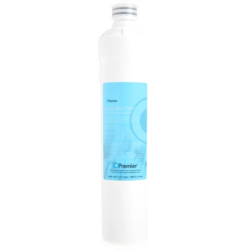 Watts Premier Pure UF-3 Heavy-Duty LVOC Carbon Filter for RO Pure Reverse Osmosis System, 1-Micron Water Filter Replacement, Push Button Assembly, Reduces Lead and VOCs