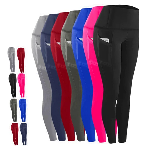 XUNRYAN Workout Leggings with Pockets for Women High Waisted Tummy Control Aesthetic Black Hip Lift Yoga Pants Activewear