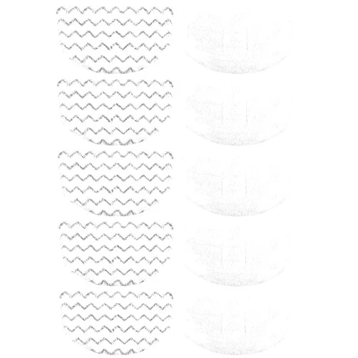 Extolife 10 Pack Steam Mop Replacement Pads for Bissell Powerfresh Steam Mop 1940 1806 1544 2075 2685A 2181 2814 Series, Model 19402 19404 19408 19409 1940A 1940F 1940Q 1940T 1940W B0006 B0017 2075A