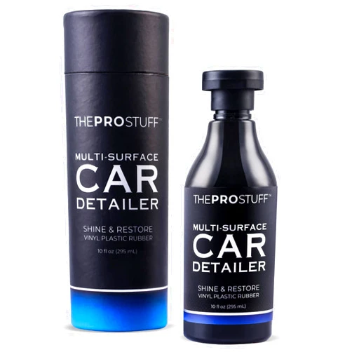 The Pro Stuff Plastic Restorer for Cars | Trim Shine, Car Tire Shine, Car Interior Cleaner | Easy Apply, Long Lasting, No-Residue Formula | Back to Black Trim Restorer | Safe Car Detailing