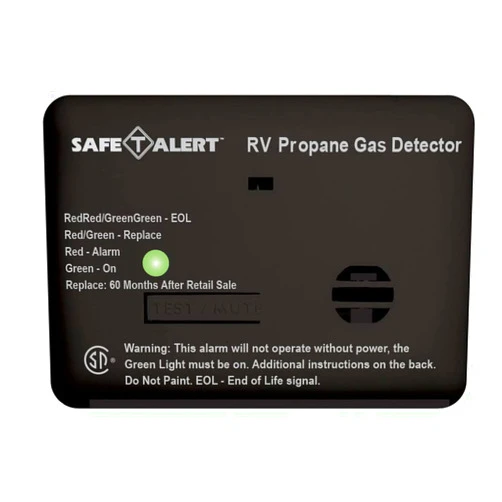Safe T Alert 20-441-P-BL Mini Hard-Wired Propane/LP Gas Alarm - 12V, 20 Series, Black