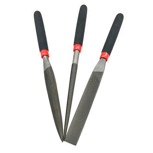 Yovslop 3pcs/set Metal File For Glass Stone Jewelers Wood Carving Craft Sewing Hand Files Tools Wood Rasp Set