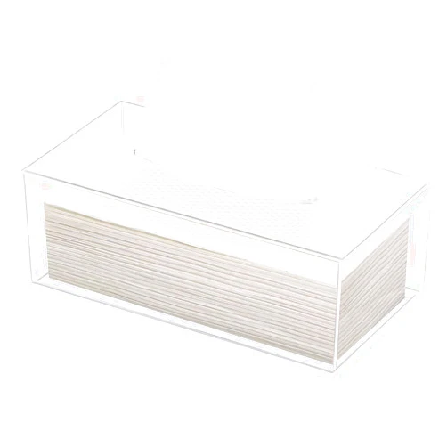 Phineoly Clear Acrylic Tissue Box Holder, Rectangle Dispenser Tissue Box Cover for Bathroom, Bedroom Dresser, Countertop, Desk