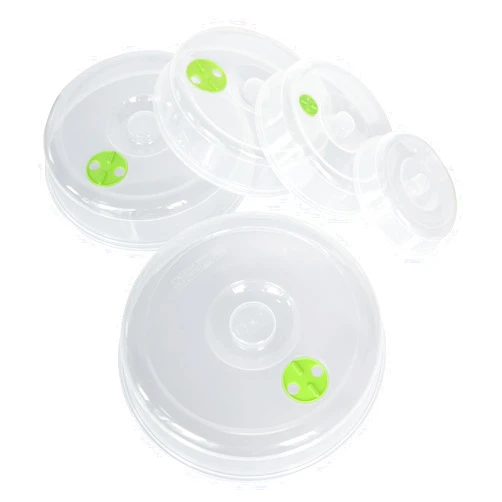 Bealuffe Microwave Covers for Food 5 PCS Microwave Splatter Lid Cover Dish Cover Plate Splatter Shield for Microwave Oven