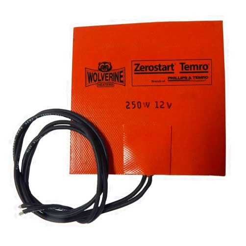 Zerostart 3400053 Silicone Pad Heater Small Reservoir and Hydraulic Fluid Heater, 5